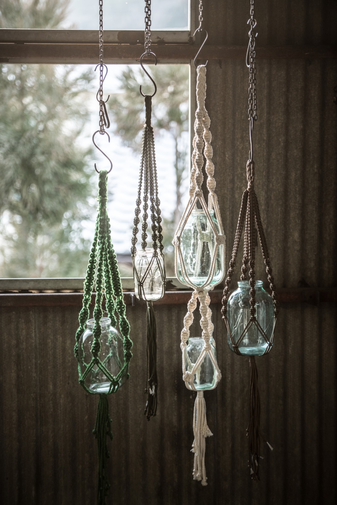 □64496 MACRAME SINGLE L PLAIN