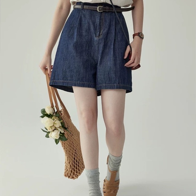 denim short pants