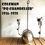 コールマン PQ シャンデリア クイックライト ビンテージ テーブルランプ 銀玉 完全分解清掃 鏡面仕上げ 1916～1928年製造 シェードなし 希少 レア 美品