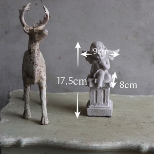 置物　エンジェル　お庭に置く　玄関に置く　オブジェ　シャビーシック　オシャレ