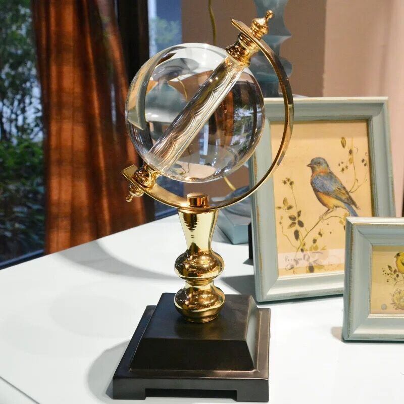 水晶地球儀のオブジェ 置物 | Russel 海外インテリアセレクトショップ