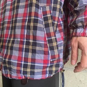 90年代〜00年代 Eddie Bauer エディーバウアー チェック ハーフジップ 