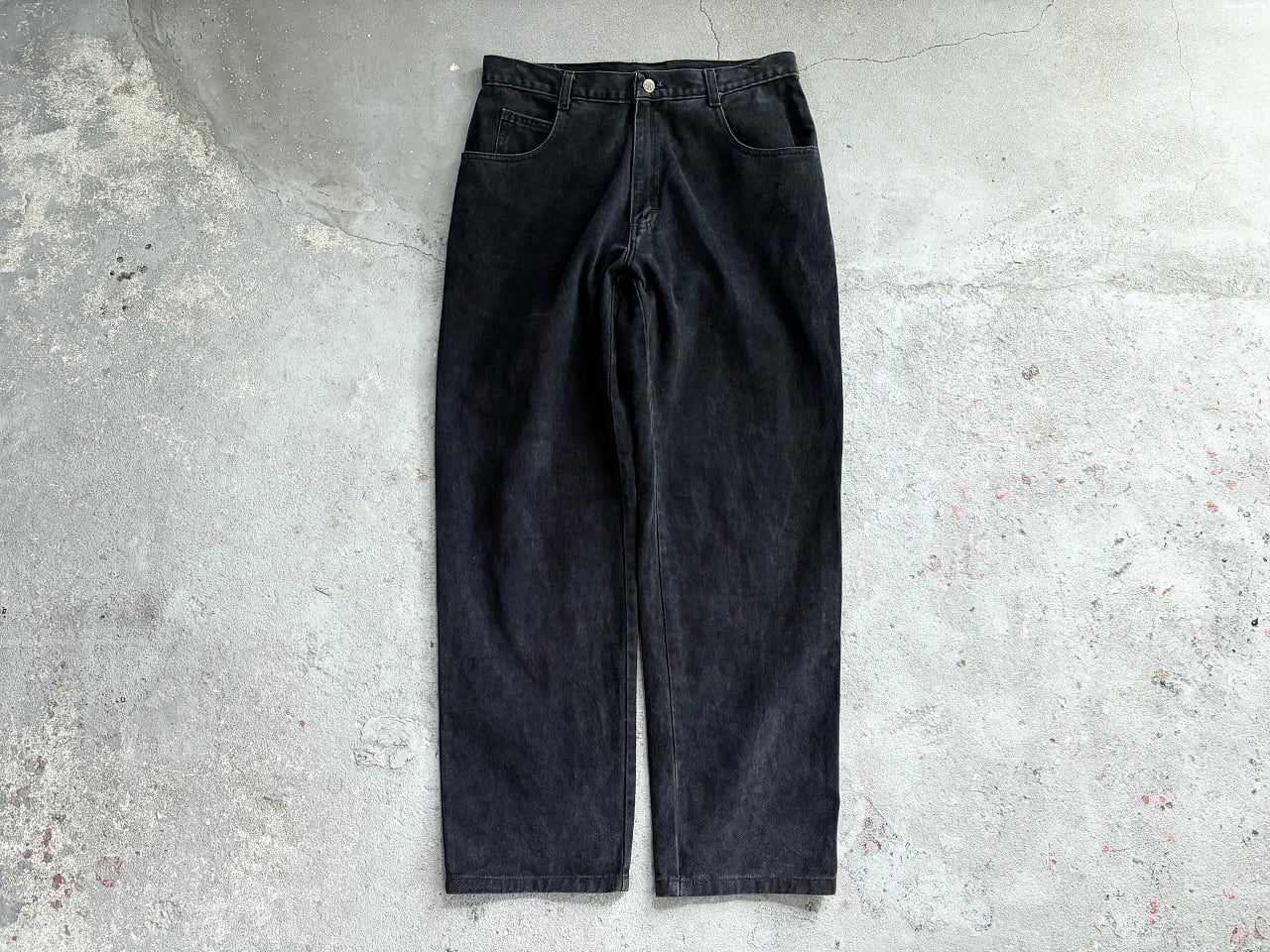 70~80s GREY STONE International black denim MADE IN USA