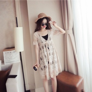 セットアップ ワンピース レディース 送料無料 ツーピース フレア ミディ丈 ミディアム丈 Vネック 五分袖 5分袖 ハイウエスト ウエストマーク ウエストゴム 体型カバー 脚長 細見え スリム 二の腕カバー フィット感 レース ガーリー キュート 可愛い かわいい 清楚 薄手 抜け感 こなれ感 きれいめ シンプル カジュアル 上品 エレガント おしゃれ お洒落 ラブリー フェミニン 着回し 普段使い 重ね着 デート おでかけ 春服 夏服 10代 20代 30代 ベージュ カーキ 新作