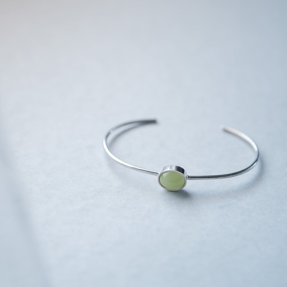 夜光石 ルミナスストーン バングル シルバー925 | クラウドジュエリー