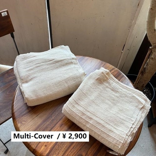 インド　ナチュラルコットン手織り マルチクロス　 150x225cm　全2種　マルチクロス　マルチカバー　ホワイト　アイボリー　ベッドカバー　テーブルクロス　