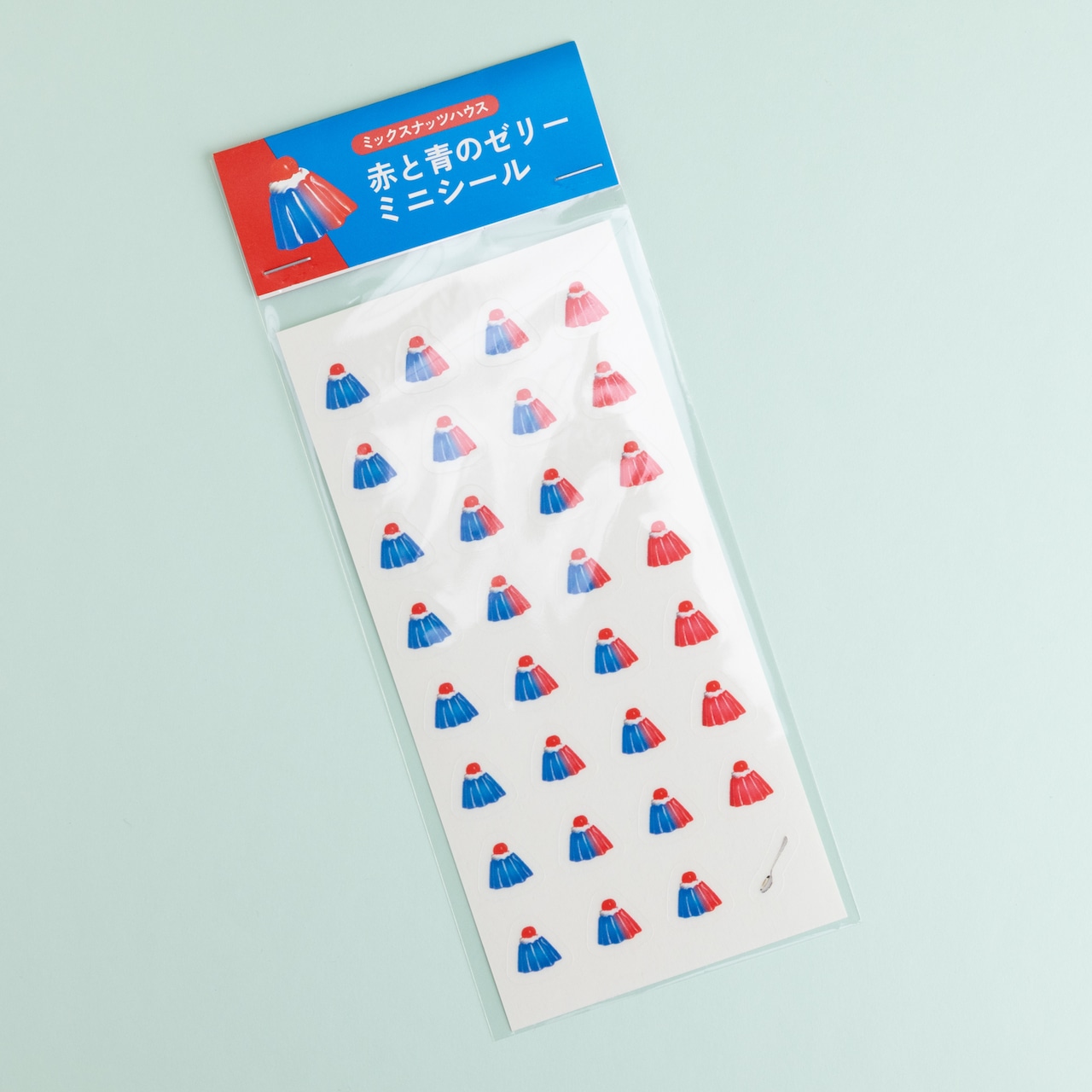 < クレハフーズ > 赤と青のゼリーシール