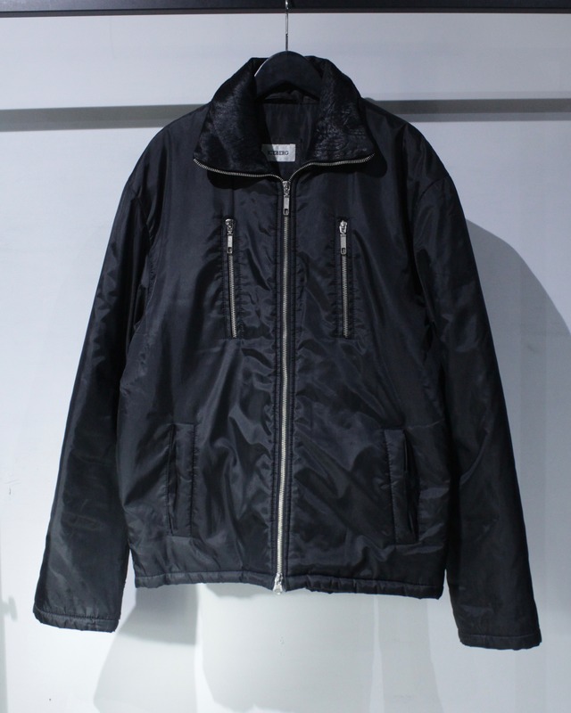 【Caka BLACK】“ICEBERG”Zip Gimmick Design Nylon Padded Jacket