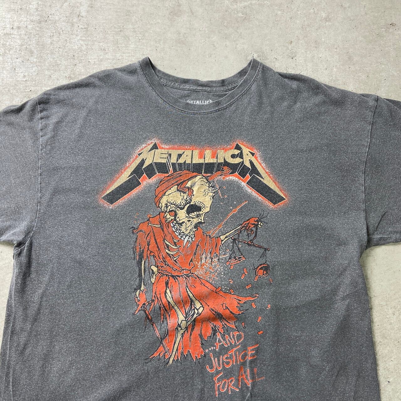METALLICA メタリカ バンドTシャツ バンT メンズXL 古着 リプリント 