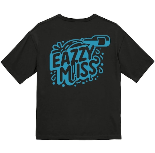 【EAZY MISS】DRIP DROP POCKET T / Black