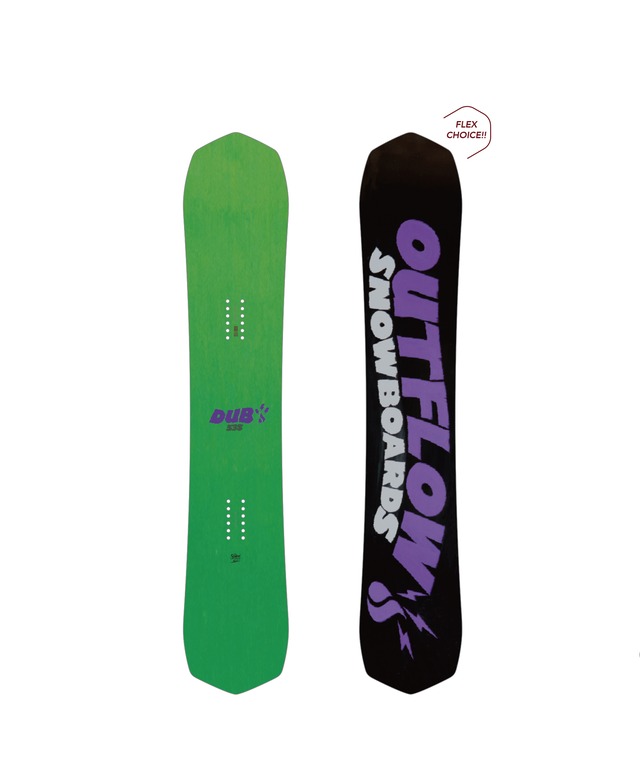 OUTFLOWsnowboards 2021-22 model / dub  535  - Hard flex model 20%off!!