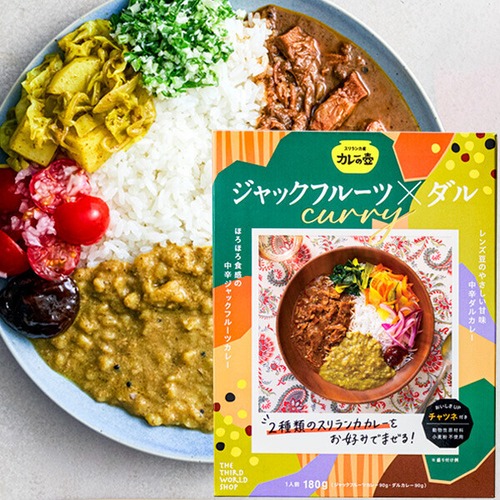 ジャックフルーツカレー×ダルカレー（中辛）／第3世界ショップ