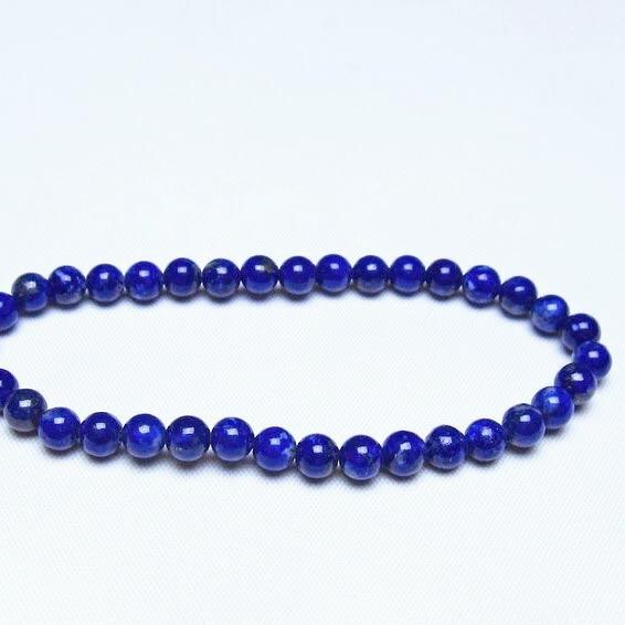 ラピスラズリ ブレスレット 5mm 一点物 メール便可 [M便 1/10] 111-48385