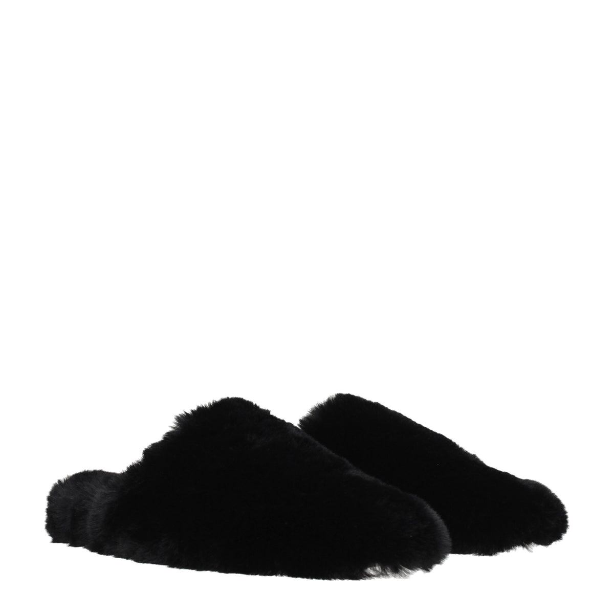 【新品】BALENCIAGA バレンシアガ レディース スライドサンダル ファー ブラック 713785W2LV01000