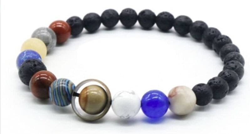 オーダー天然石ブレスレット確認画面 水金地下木土天海 太陽系宇宙モチーフ : [AiO JAPAN] ブレスレット 太陽系 パワーストーン 水