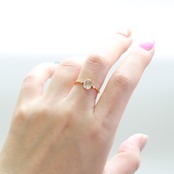 翡翠リング K10YG ice jade diamond A貨翡翠 jd_rg2203