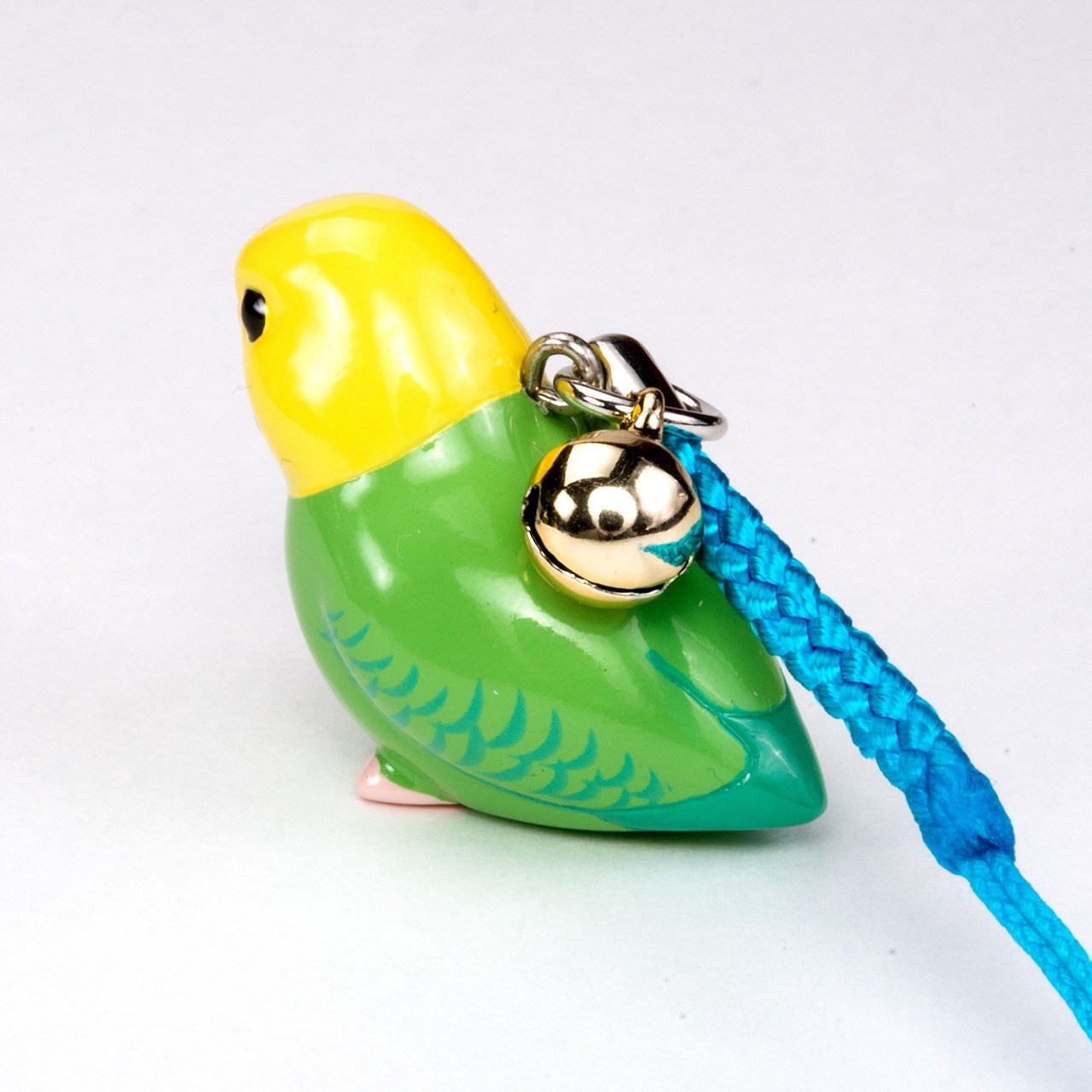 鳥シリーズ セキセイ インコ ストラップ BO-2001 イエローグリーン