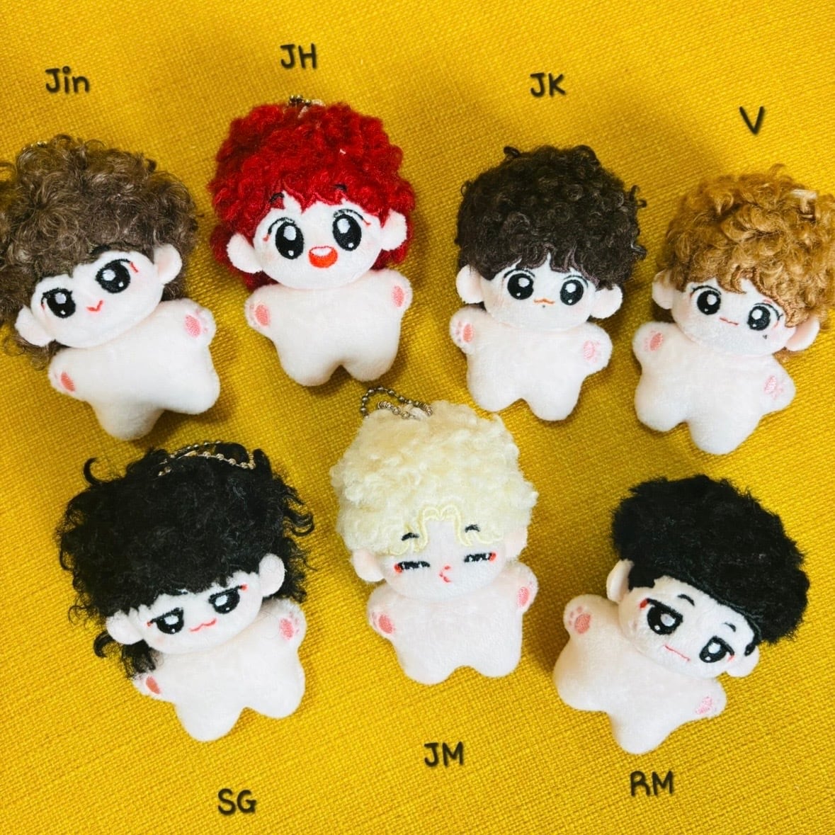 BTS ぬいぐるみ 5cm テテ テヒョンＶ ジン ジョングク ジミン ユンギ BTS テテ ジョングク ジミン ジン RM シュガ j-hope タイニータン
