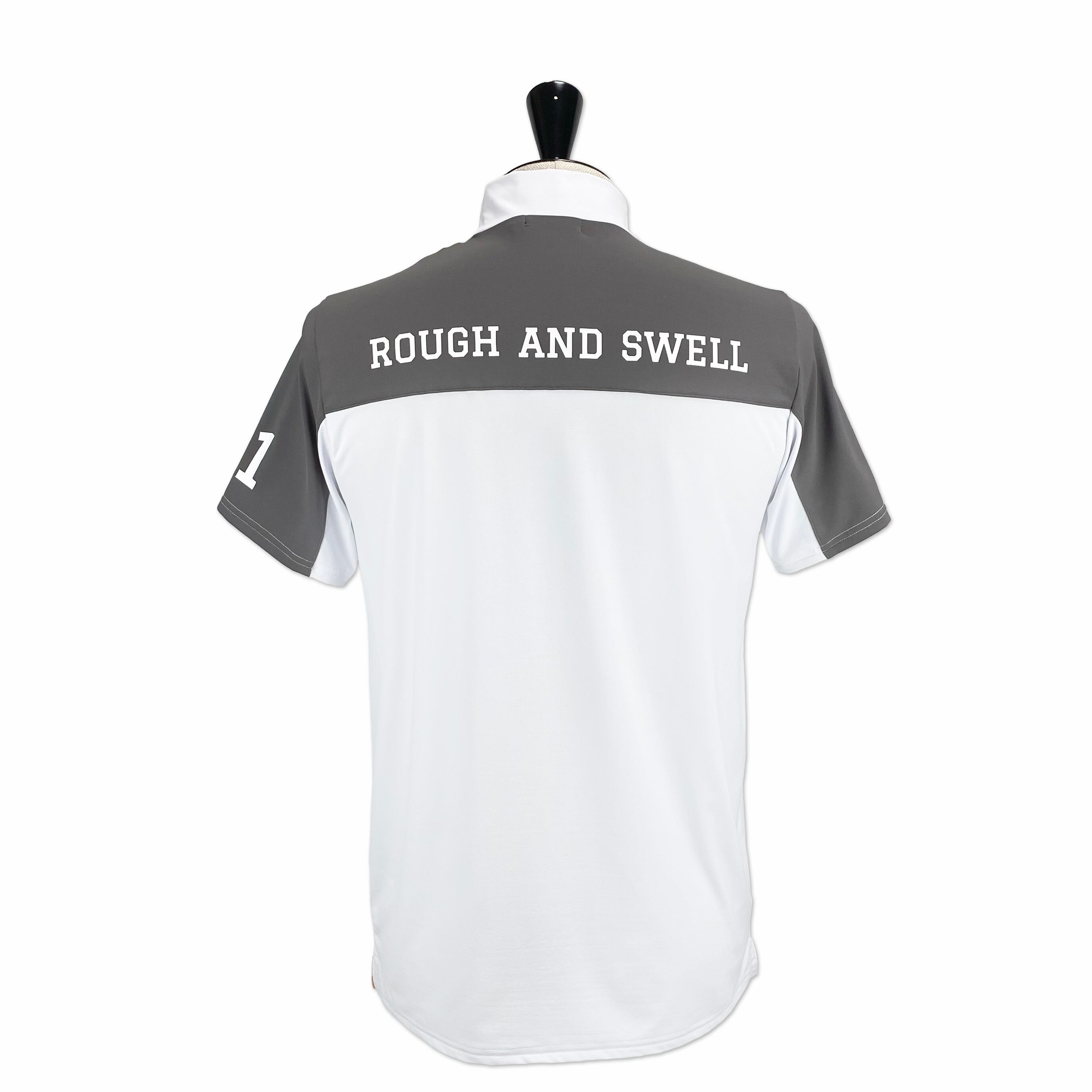 rough & swell】《MEN'S》BICOLOR MOCK (WHITE) | Sandy GOLF