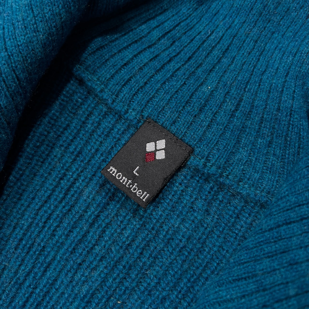 モンベル mont-bell ミッテルレギ ハーフジップ コマンド ウールニットセーター サイズ L /レディース/ブルー系/1106546