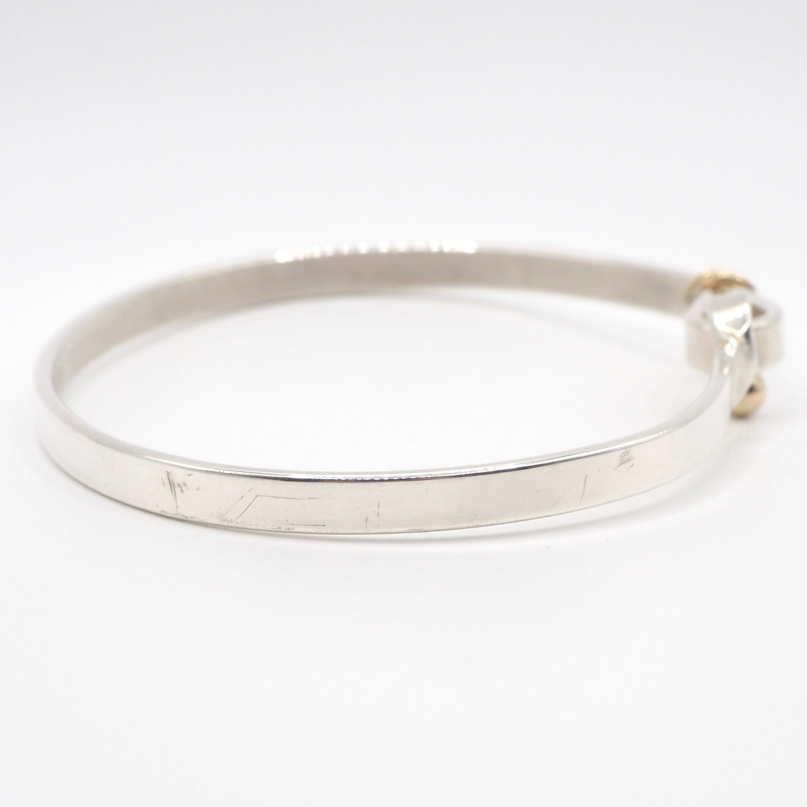 Tiffany&Co. フック&アイ バングル シルバー925 K14 ティファニー