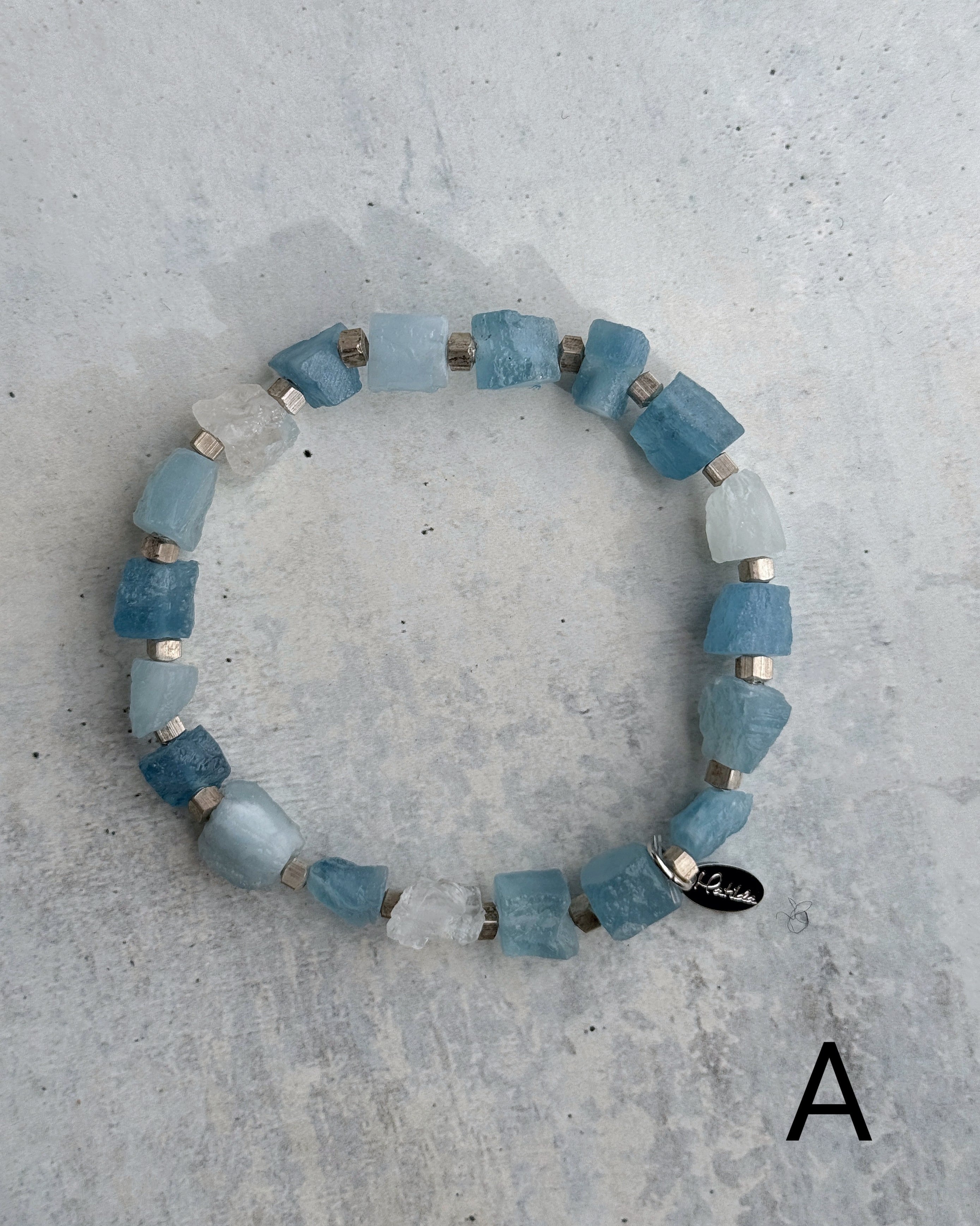 rough rock bracelet(サンタマリアアクアマリン)