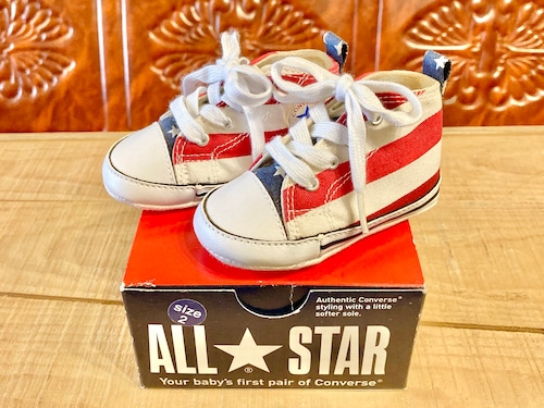 converse（コンバース） FIRST STAR （ファーストスター） 星条旗柄 2 11cm ベビーシューズ  218