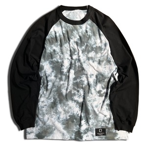 ラグランタイダイL/S T-shirts HAKUMEI BLACK 薄明 黒
