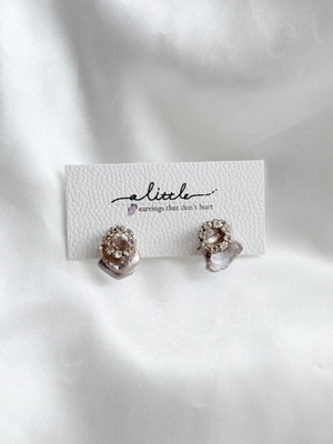 【一点物】Baroque pearl earring 04