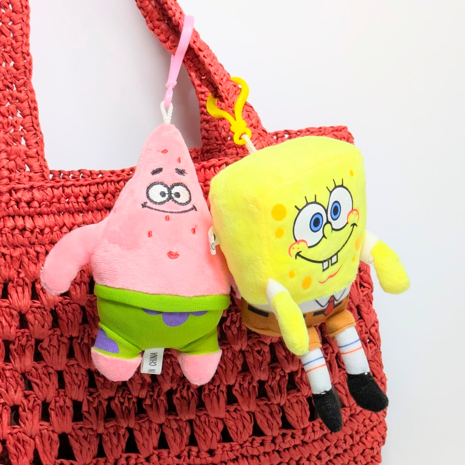 パトリック ぬいぐるみ スポンジボブぬいぐるみ カラビナ付 パトリック