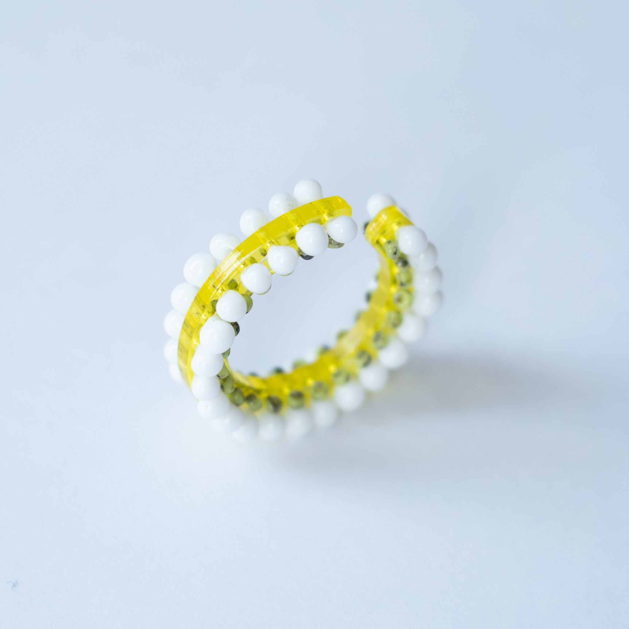 puzzle ring ear cuff L  [17]