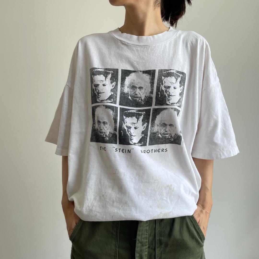 GF98】 Tシャツ 1989年 80s 写真T フォトT アインシュタイン