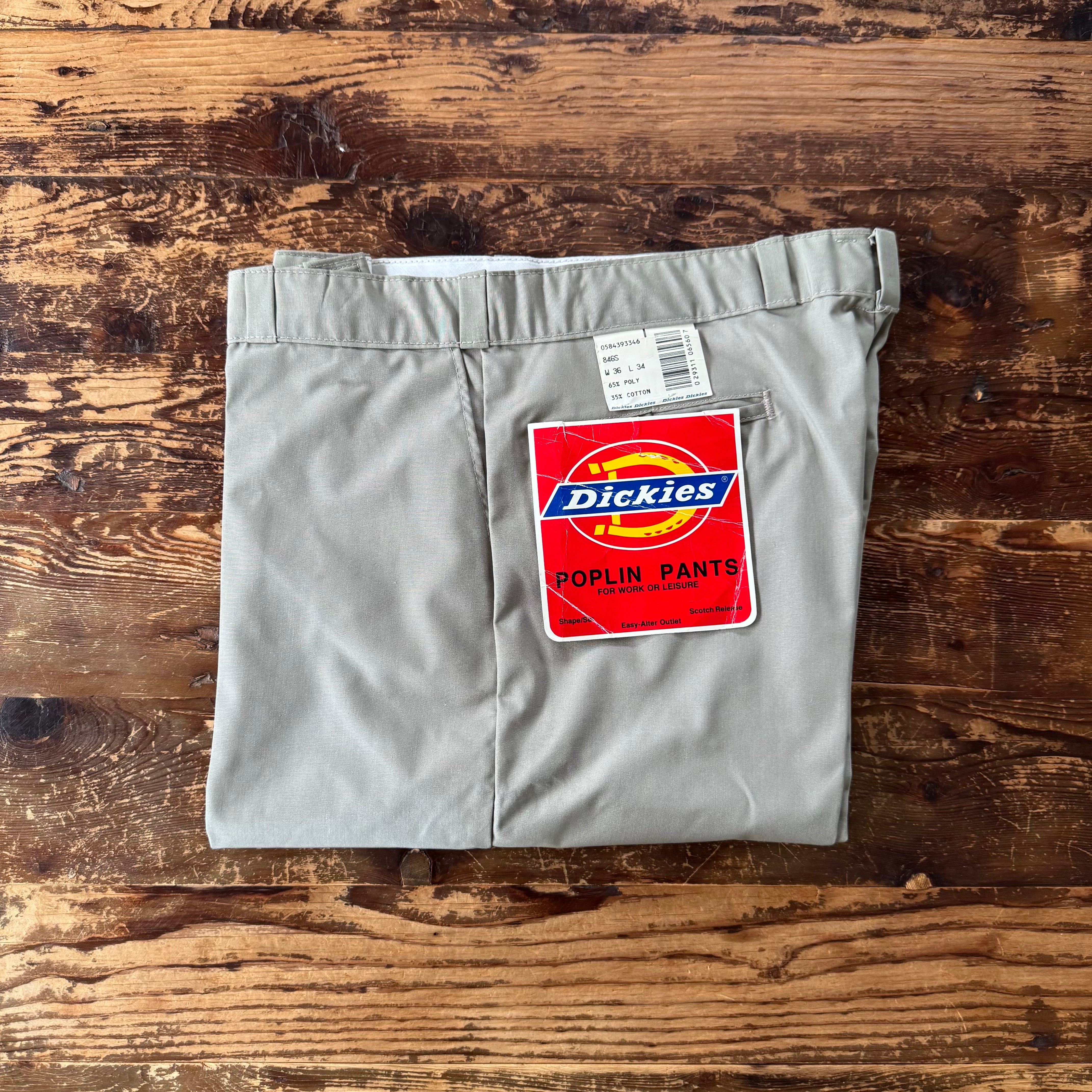 DEADSTOCK Dickies 846S Poplin Work Pants/36/Grey