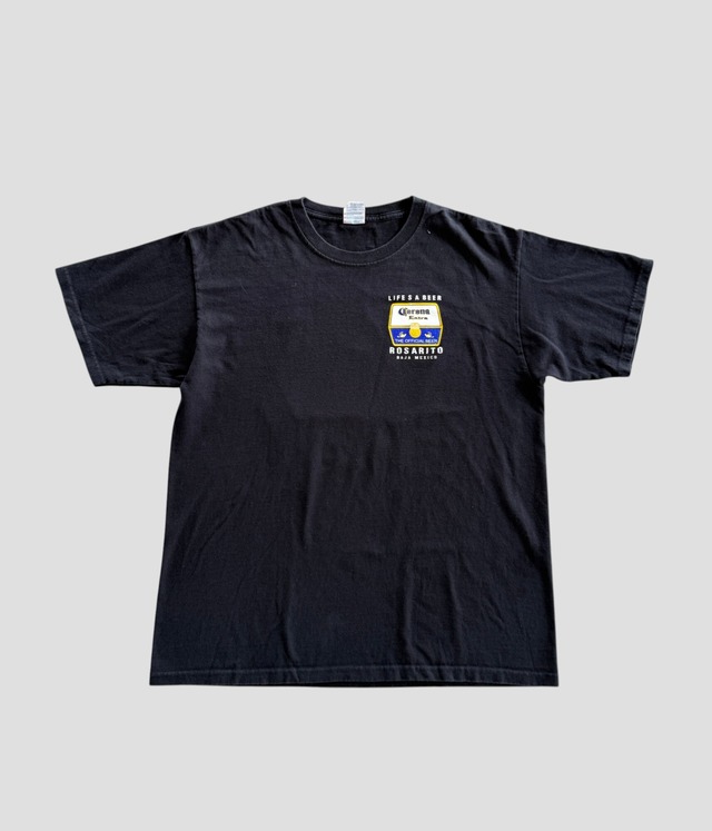 -Corona- Vintage 90s L Print T-Shirt