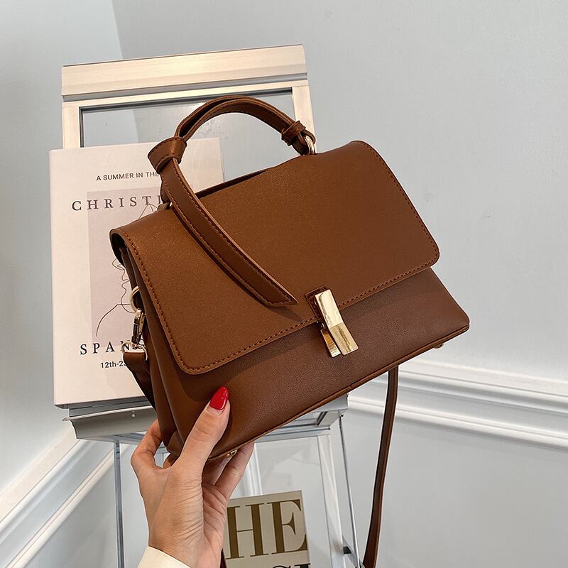 ハンドバッグ女性2020新しい流行の秋と冬の野生の大容量ニッチデザインネットセレブ雰囲気ワンショルダーメッセンジャーバッグ Tiancai_Wing_Bag36718514777