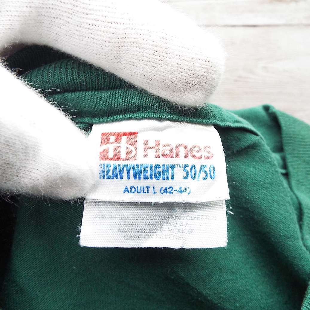 90年代 ヘインズ Hanes ヘンリーネック プリントTシャツ USA製 メンズM ヴィンテージ /eaa346797