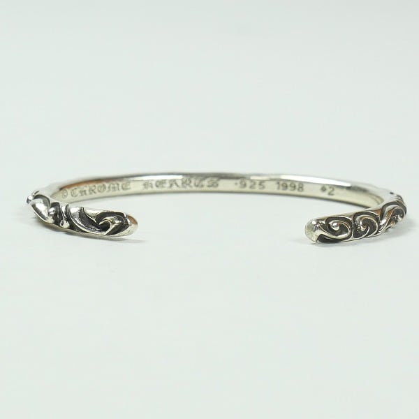 Size【2】 CHROME HEARTS クロム・ハーツ SCROLLBAND BANGLE SILVER