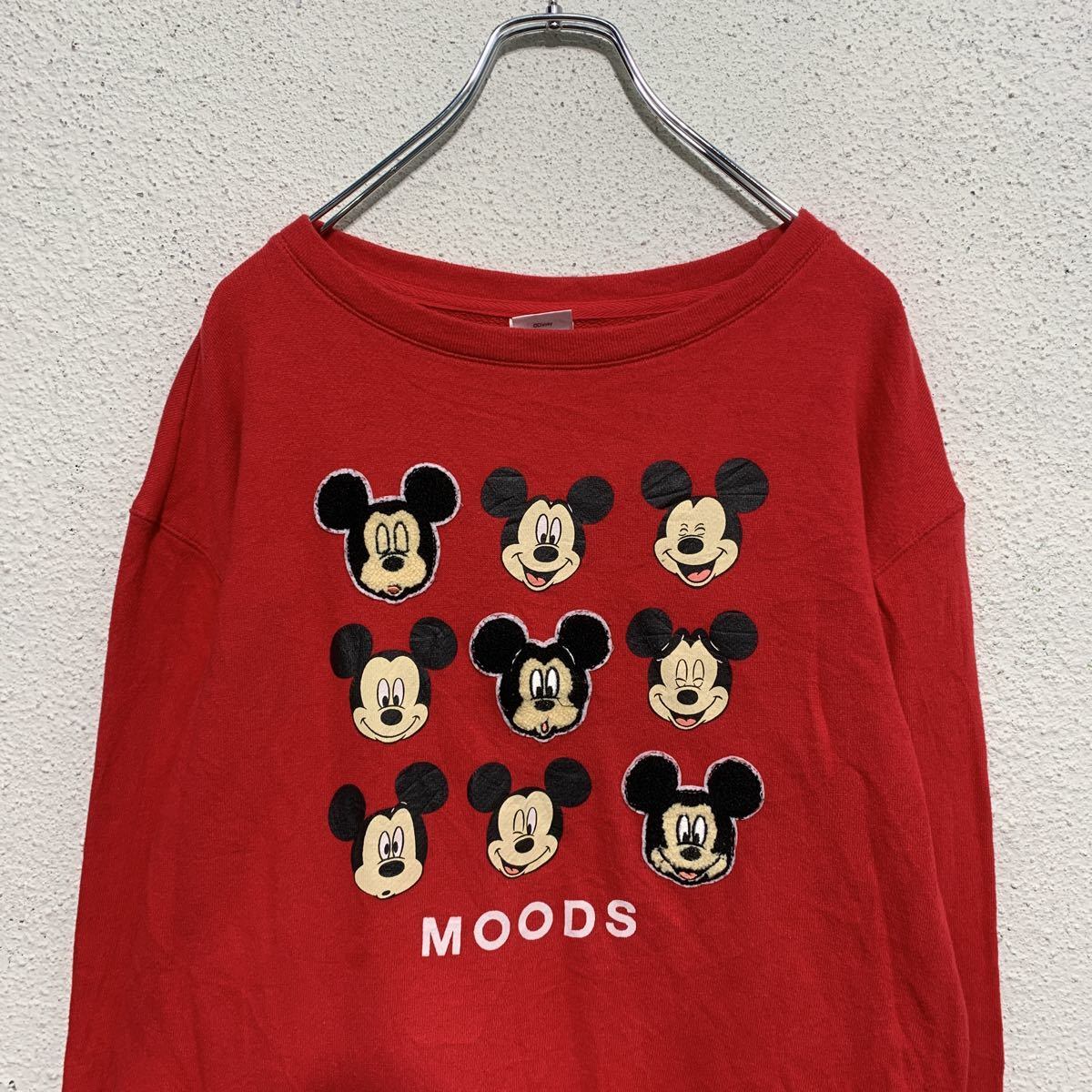 Disney スウェット トレーナー キッズ L 11-13 150〜 レッド Disney スウェット トレーナー キッズ L 11-13 150〜 レッド