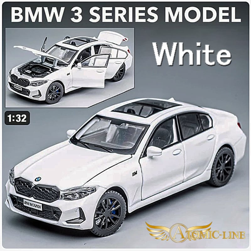 BMW 3シリーズ 320i 1/32 ミニカー 全3色 ライト点滅 サウンド 合金
