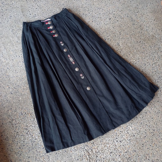 リネン混 チロリアンスカート used [109109]