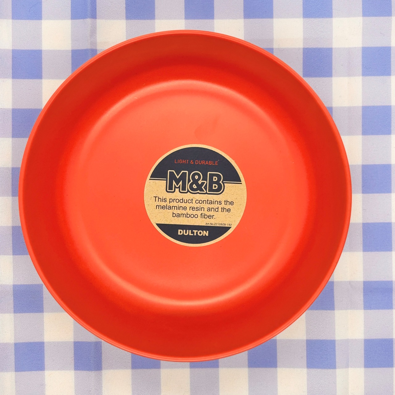 M&B DEEP PLATE S ORANGE M&B ディープ プレート S [サイズ: S] [カラー: オレンジ]