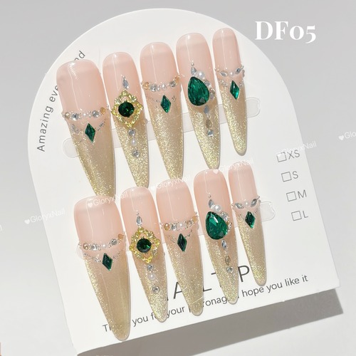 DF05　ネイルチップ　サイズXS/S/M/L  Lサイズあり