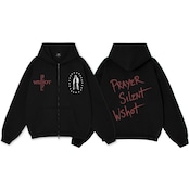 WSHOT Original Skull Prayer Zip Hoodie WS139