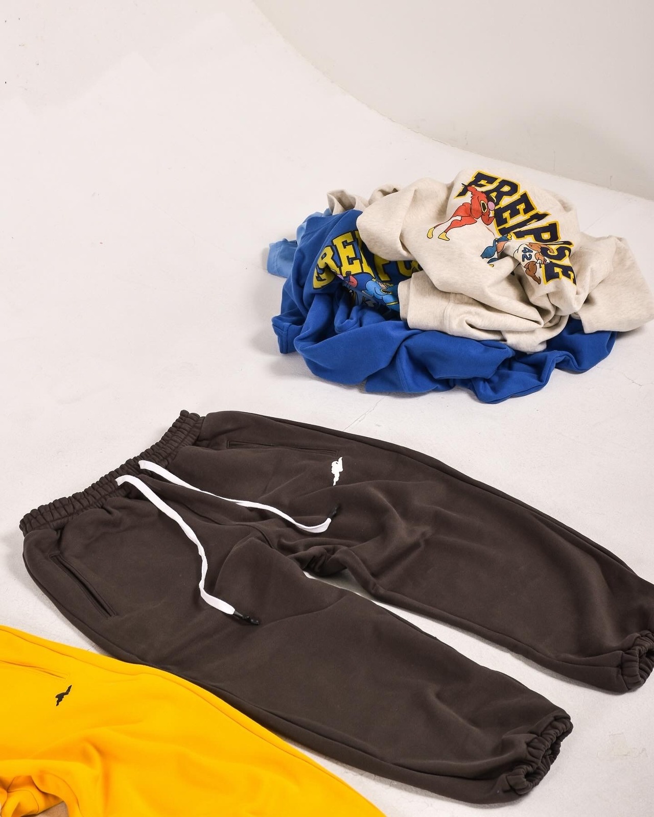 スウェットロングパンツ2 イエロー