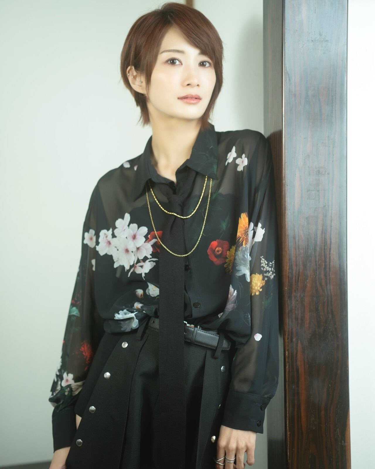 和花シースルーシャツ Japanese Flowers See-Through Shirt | shiki