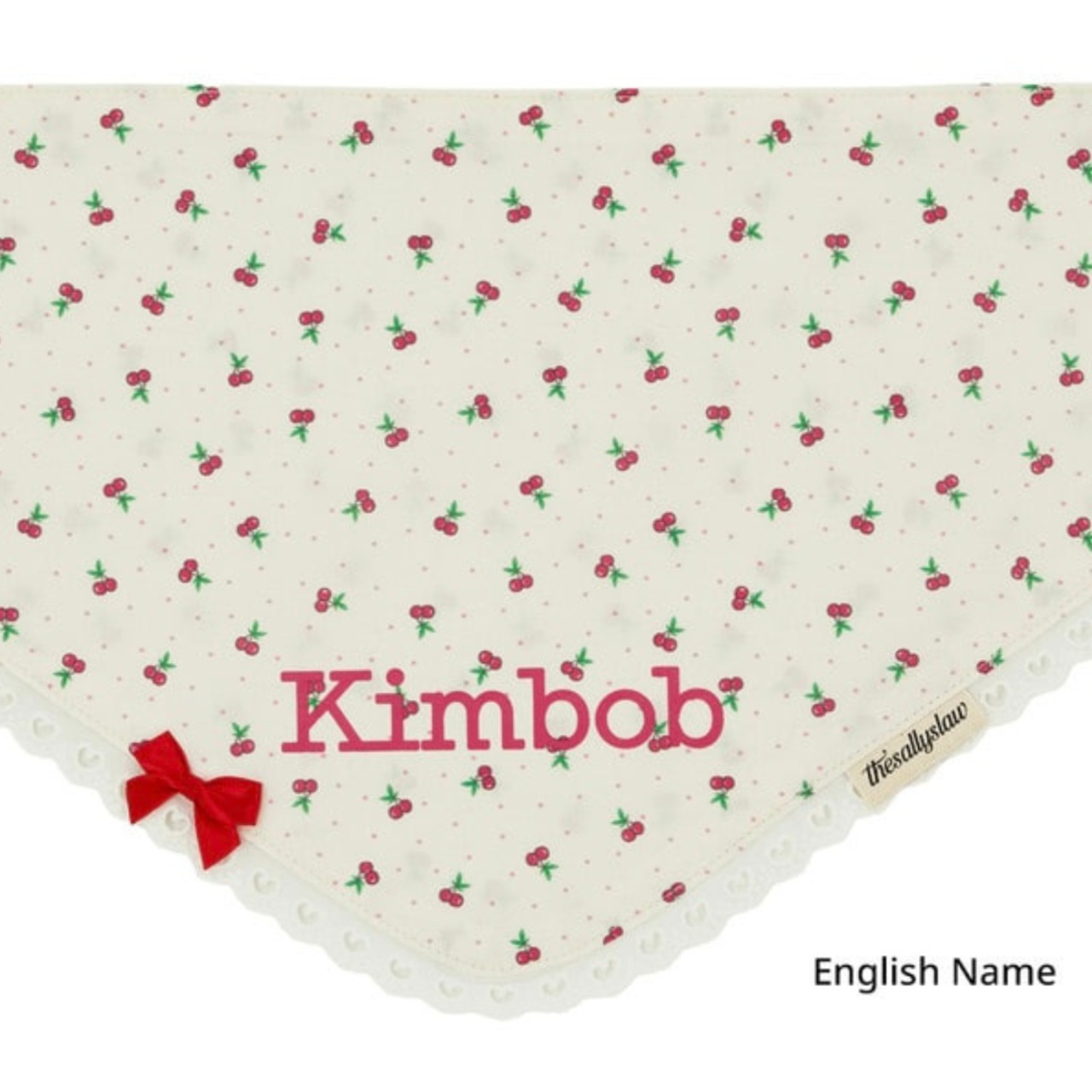 【予約】[ thesallyslaw ] Maybel Naming Bandana｜Cherry - 3