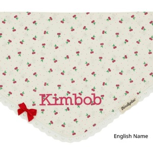【予約】[ thesallyslaw ] Maybel Naming Bandana｜Cherry