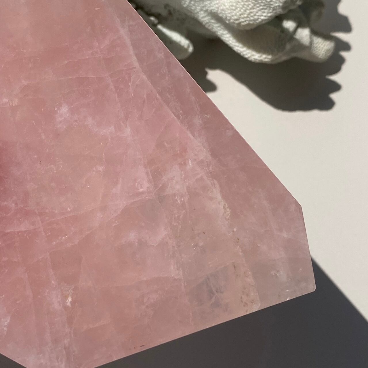 マダガスカル産♦︎ローズクォーツ rose quartz|スラブ slab②|天然石 