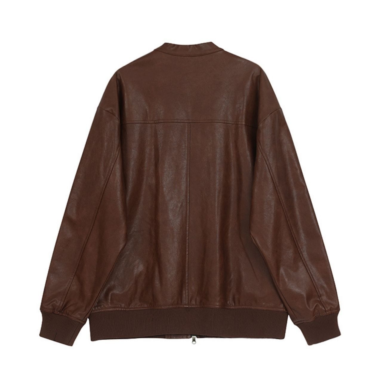 ラインフェイクレザーブルゾン　1137