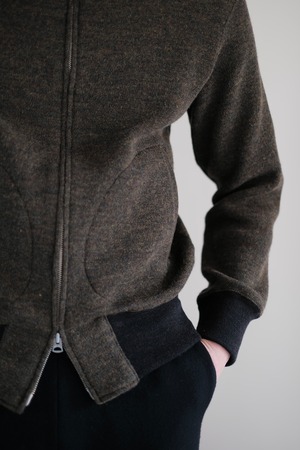 SLOPESLOW / DRY WOOL INTERLOCK "DECK ZIPPER"